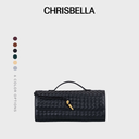 Chrisbella Serena Long Woven Clutch