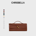 Chrisbella Serena Long Woven Clutch