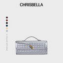 Chrisbella Serena Long Woven Clutch