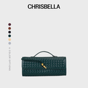 Chrisbella Serena Long Woven Clutch