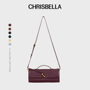 Chrisbella Serena Long Woven Clutch