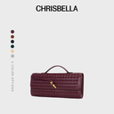 Chrisbella Serena Long Woven Clutch
