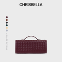 Chrisbella Serena Long Woven Clutch